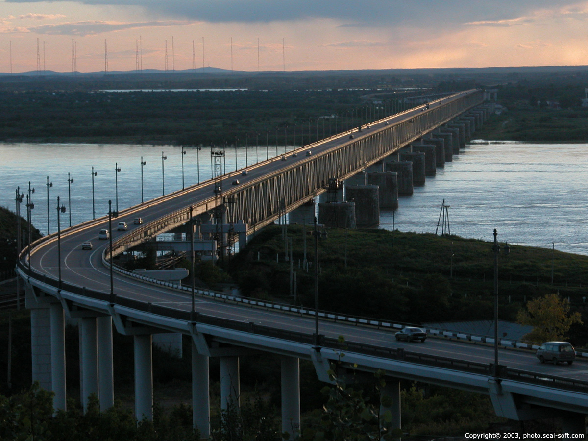 Амурский мост хабаровск фото